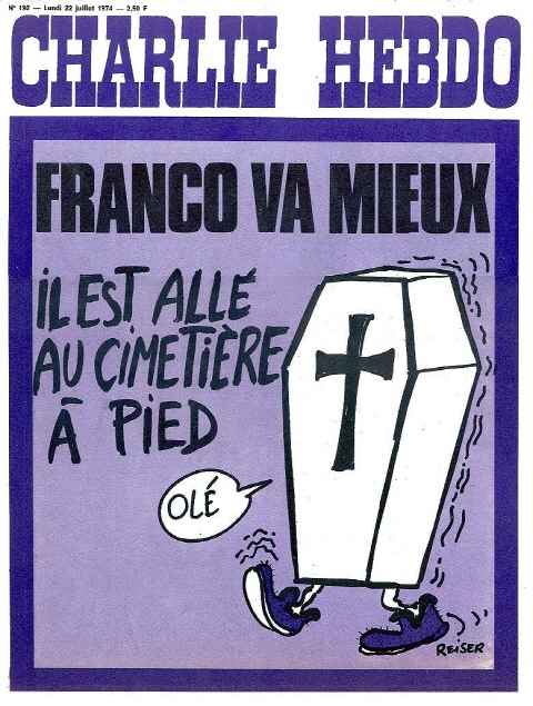 s_CH-Reiser-3-1974 22 juillet Charlie Hebdo Dessin de Reiser Franco va mieux....jpg